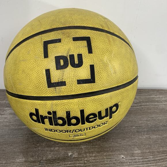 Dribble Up Basketball Official Size Indoor Outdoor 29.5 Basketball Yellow - Picture 4 of 5